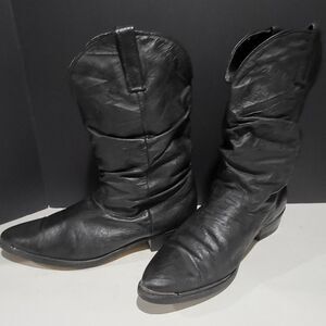 Dingo Men's Black Leather Western Cowboy Boots